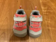 【美品】KEEN キッズスニーカー 12.5cm オレンジピンク/グレー