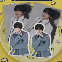 なにわ男子　長尾謙杜　トレカ　ステッカー　計4点セット