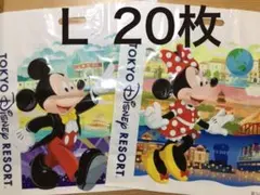 ディズニー　ショップ　袋　ミッキー　ミニー　Ｌ　20枚　（6）