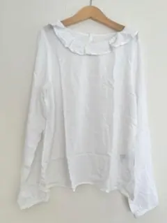 襟付き長袖シャツ