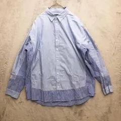 niko and...♡レディース オーバーシャツ ストライプ L