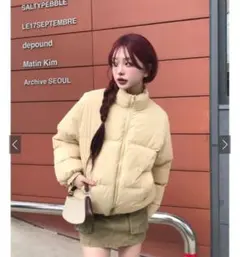 GRL グレイル スタンドカラーショート丈ダウンジャケット