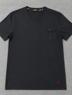 BURBERRY BLACK LABEL Vネック Tシャツ ブラック　Mのサムネイル