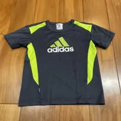 adidas アディダス キッズ 130センチ Tシャツ ダークグレー