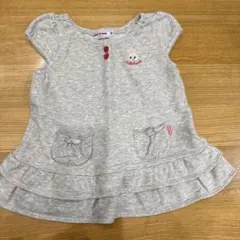 ミキハウス チュニック 90cm グレー