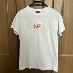 DIESEL ディーゼル ロゴTシャツ 半袖 白 メンズ L ストリート