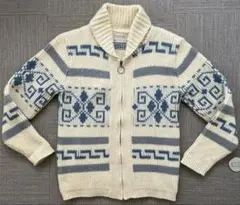 ★【希少】70s USA製Pendleton カウチンニットショールカーディガンのサムネイル