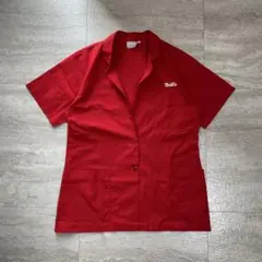 古着 vintage 半袖シャツ 刺繍ロゴ オープンカラー