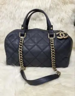 CHANEL キャビアスキン　2wayショルダーバッグ