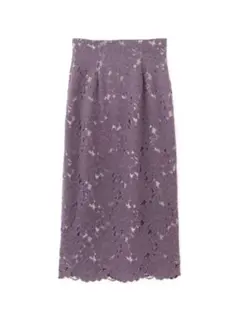 【新品・未使用】プロポーション　ビッグフラワーレースロングタイトスカート