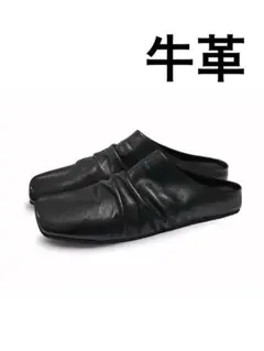 未使用品】MB ドレススリッポン スクエアトゥ スリッポン 牛革 - メルカリ