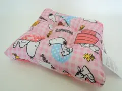 ☆PEANUTS☆スヌーピー（Snoopy）☆学童クッション☆ピンク☆のサムネイル