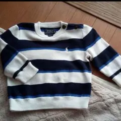 美品　ラルフローレン　ニット　ボーダー　80
