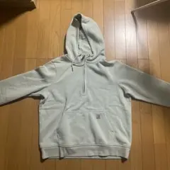 Carhartt 水色とグレーの中間色 リラックスフィットパーカー XL