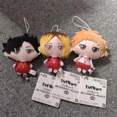 ハイキュー!! ぬいぐるみちゃーむ 音駒高校 ねこま 3種セット　マスコット