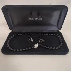 PETITSOIR プチソワール パール調　ネックレス　イヤリングセット　喪服用