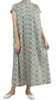 ポンデシャロン　フラワープリント ワンピース (グリーン)【中古美品】のサムネイル