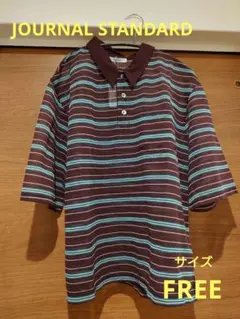 【新品未使用】JOURNAL STANDARD シアーカノコボーダーポロシャツのサムネイル