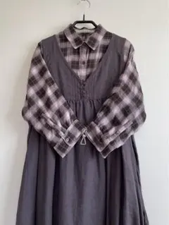 【未着用】チェック柄ブラウス　dgy coen nofl SM2お好きな方にも