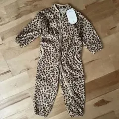 コンゲススロイド　ヒョウ柄　フリース　ロンパース　2Y 90