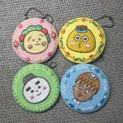 コジコジ 刺繍チャーム 4個セット