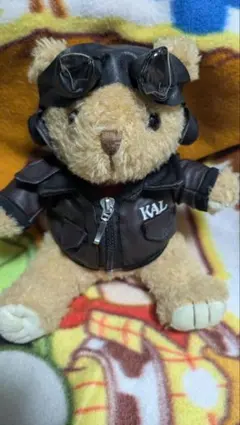コリアンエアー パイロットコスチュームテディベア 非売品 レア