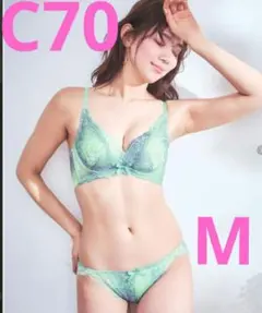 エメフィール　C70　脇高 シャイニー　カシュクール 　グリーン　ブラショーツ