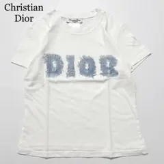 ガリアーノ期 Christian Dior ロゴ 花柄刺繍 コットンTシャツ - メルカリ