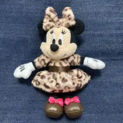 ミニー　ヒョウ柄　ぬいぐるみチャーム