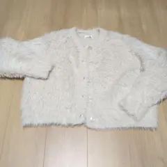 ファー風素材 Mサイズ カーディガン　レディース
