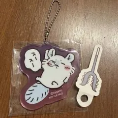 即日匿名配送 映画ちいかわ コラボカフェ　モモンガ アクリルキーホルダーのサムネイル