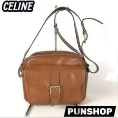 CELINE セリーヌ 型押し レザー ショルダーバッグ レディース ブランド