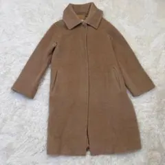 Max Mara 最高級白タグ アルパカシャギー コート 40