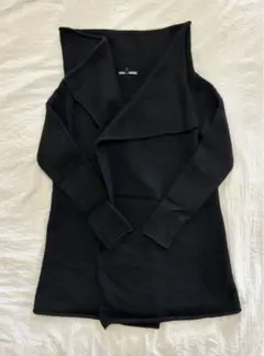 theory カシミア ロングコート オープンフロント ブラック