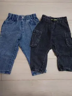 デニムパンツ 2枚セット　90