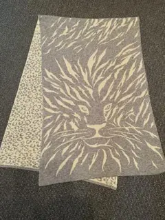 リバーシブル マフラー ライオン ヒョウ柄　クリッツア　美品