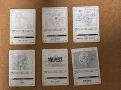 ワンピースカードまとめ売り 主題歌6種類コンプリートセット B85