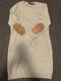 POLO RALPH LAUREN グレー ニットワンピース M