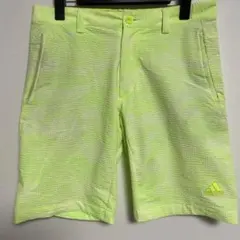 adidas 蛍光イエロー ショートパンツ M