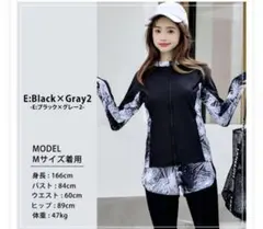 Teddy shop 体型カバー水着 ラッシュガード 5点セット LLサイズ