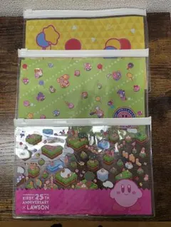 星のカービィ　25周年　ビニールポーチ４枚セット