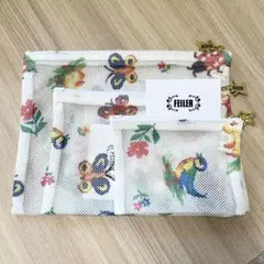フェイラー　マナマナ　メッシュポーチ3点セット✨　新品 FEILERフェイラーのメッシュポーチ マナマナ フラ3点セット - メルカリ