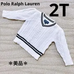 「美品」POLO RALPH LAUREN 2/2T コットンセーター