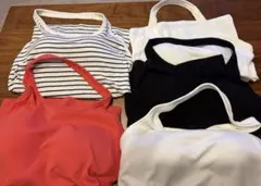 特価 UNIQLOエアリズムオープンバックホルターブラトップ他 計5枚セット