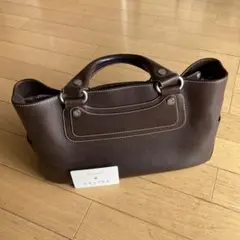 CELINE ブラウンレザー ハンドバッグ　美品