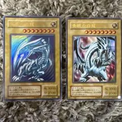 青眼の白龍 LB-01 真紅眼の黒竜 PG-09 セット - メルカリ