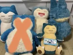 ポケットモンスター カビゴン ゴンベ　ぬいぐるみ 6点セット　アミューズメントのサムネイル