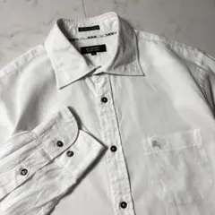 バーバリーブラックレーベル ホース刺繍 長袖シャツ ドレスシャツ 42/XL