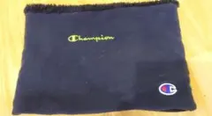 ＊Champion ネックウォーマー ネイビー　裏起毛　フリース　裏起毛