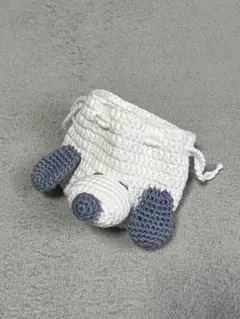 巾着袋 かぎ針編み　ハンドメイド